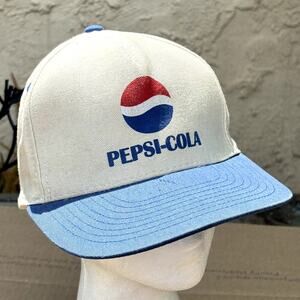 Vintage Pepsi-Cola Blue & Cream Men's Hat